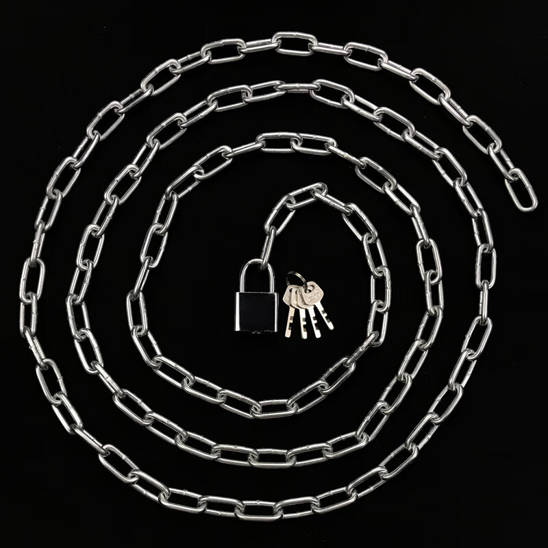 5米(带锁) 铁链子加长款锁链连锁大门锁加粗ay-qj-023