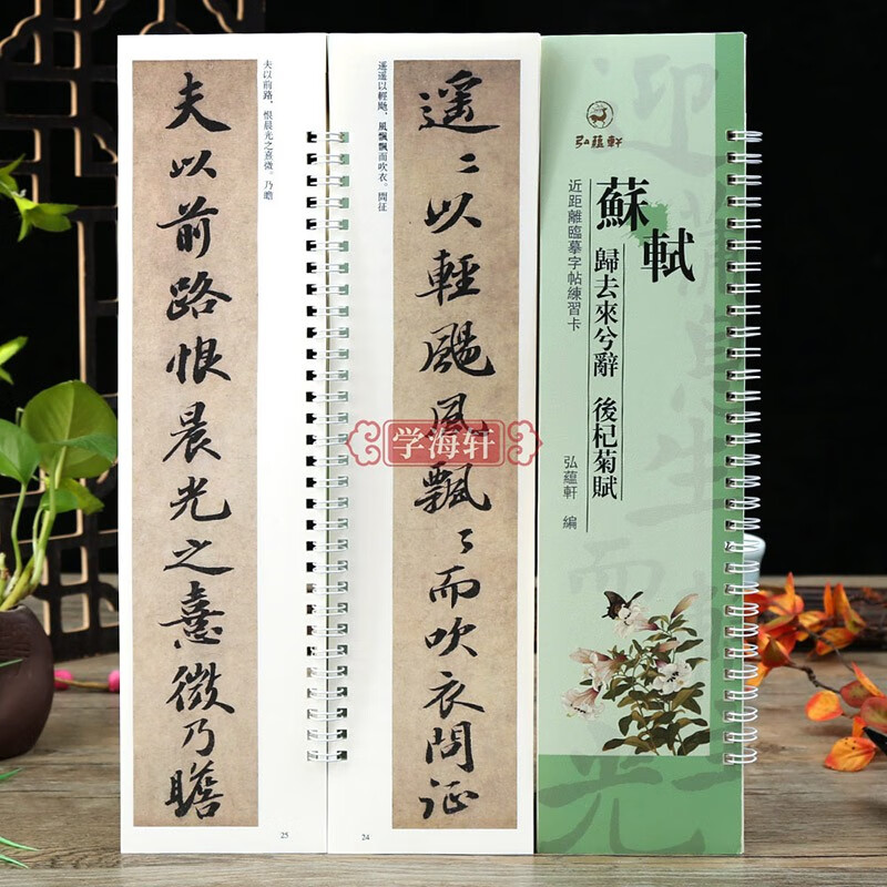 学海轩 苏轼 归去来兮辞 后杞菊赋 近距离临摹字帖练习卡繁体