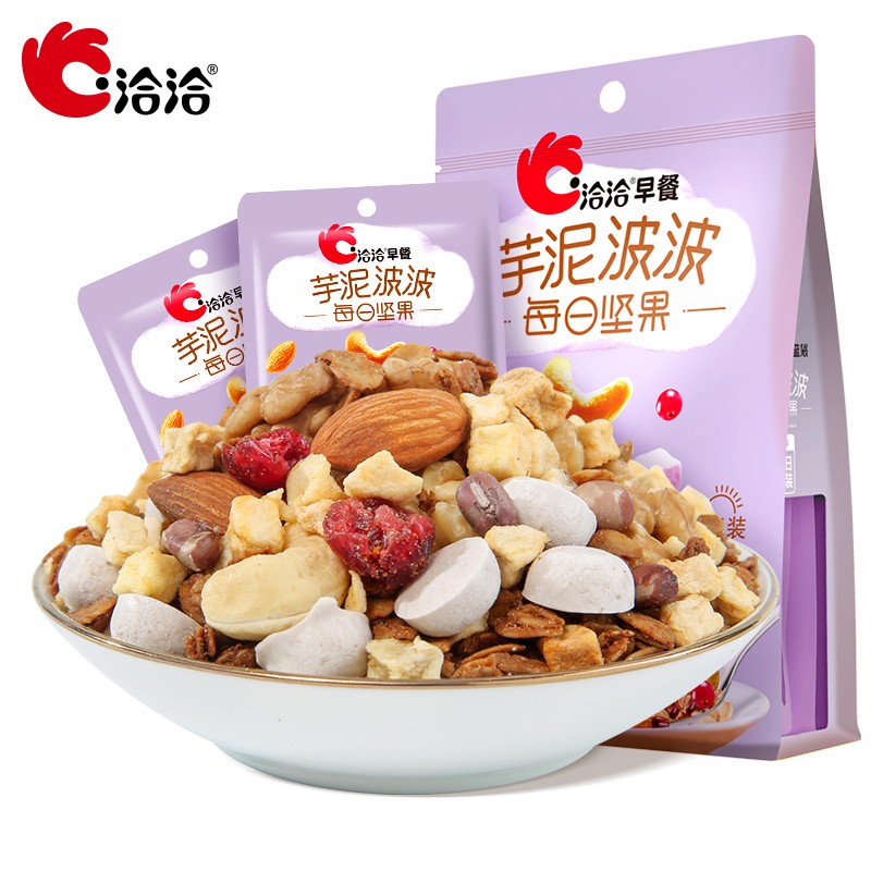 洽洽芋泥波波每日坚果150g*1袋 恰恰营养早餐速食代餐饱腹食品即食冲饮燕麦