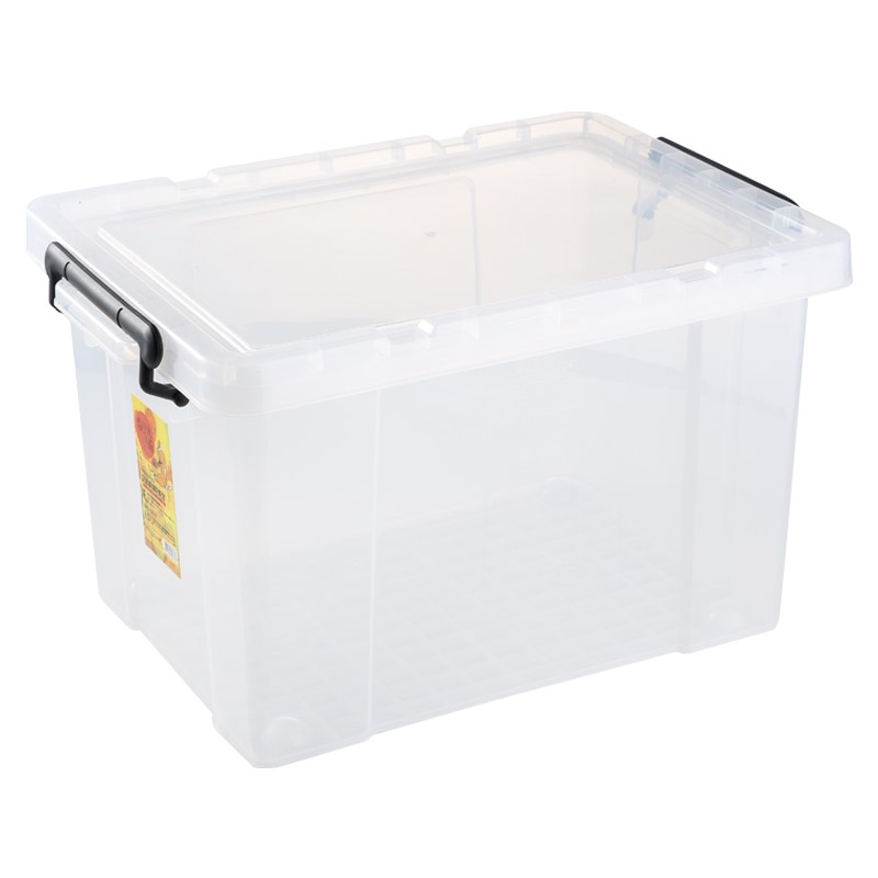 凡高 Vengo 汉诺威塑料透明滑轮收纳箱衣物整理箱储物箱25l 虎窝购