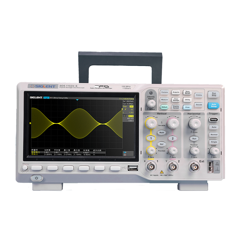 鼎阳数字示波器20万波形刷新率7英寸屏幕1g采样率sds1204x-c四通道