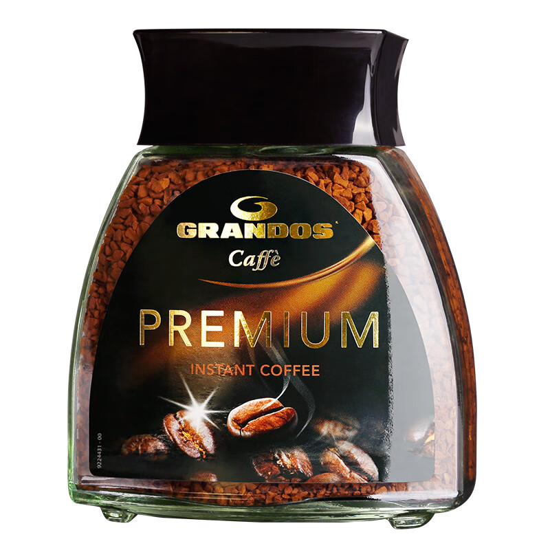 格兰特 GRANDOS 伯瑞姆速溶冻干纯黑咖啡 德国原装进口 伯瑞姆100g*1瓶
