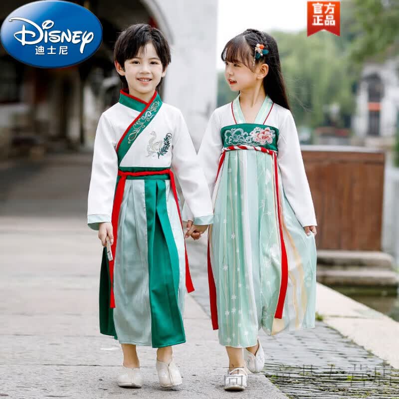 迪士尼（Disney）童装儿童汉服男童秋装套装中国风唐装6女孩古装连衣裙中秋表演服 8587C男款 130码建议身高120~130cm8-9岁cm使用感如何?