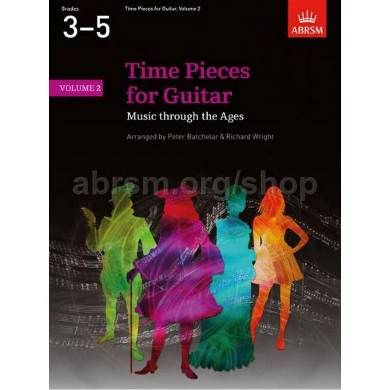 英皇考级教材 TIME PIECES GUITAR吉他精典曲目第2册吉他考级作品英文牛津原版