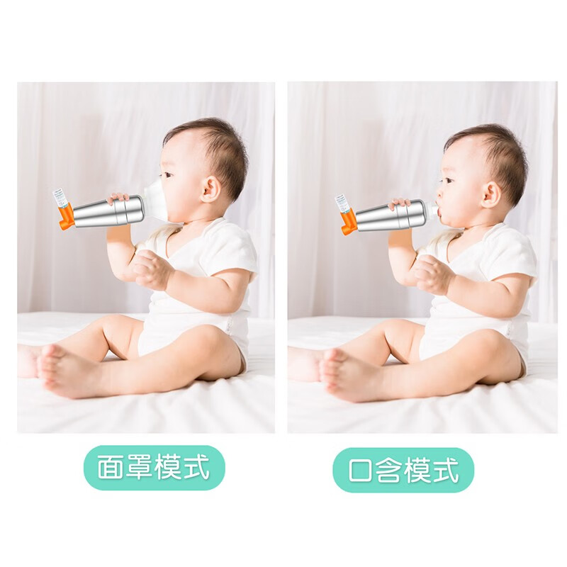 科卡 储雾罐儿童成人医用哮喘筒式吸舒口鼻气雾剂给药器辅舒酮吸入 2岁以上 | 不锈钢储雾罐 配哨音