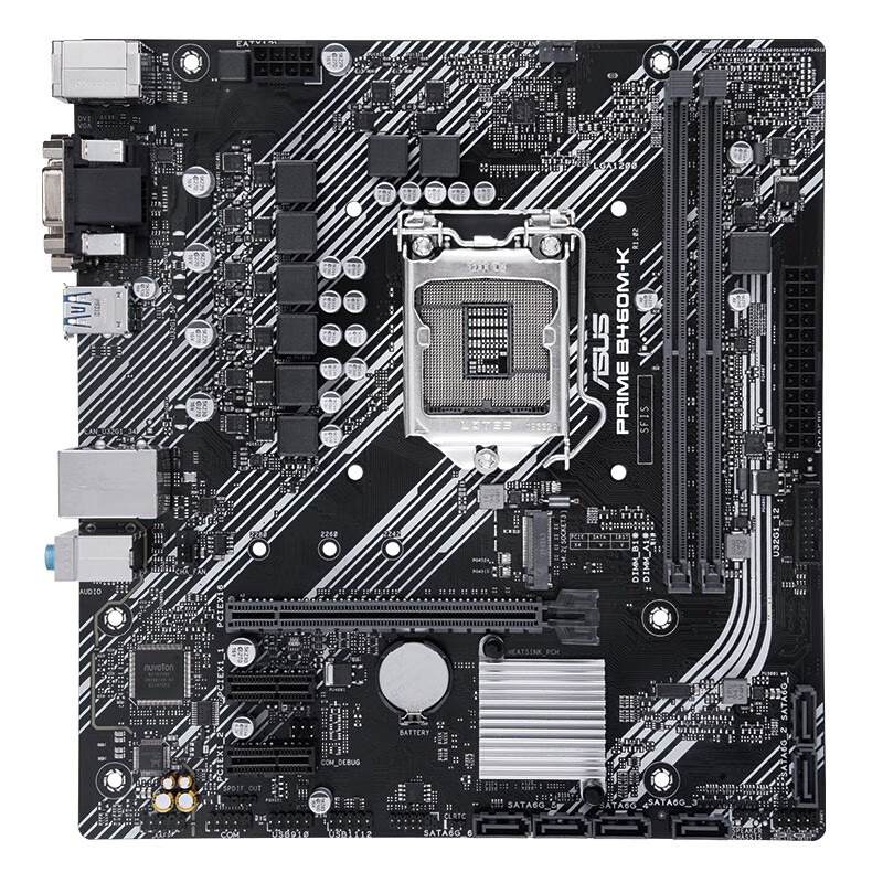 华硕b460主板装机教程,华硕主板b460接口图解 华硕(asus)prime b460m 大师系列电竞游戏主板 支持i5 10400 prime