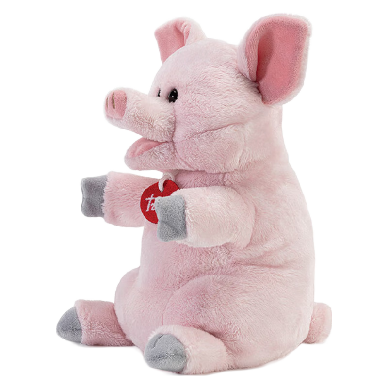 TRUDI豬公仔手偶豬豬毛絨玩具豬玩偶早教毛絨公仔兒童生日禮物娃娃 29624豬公仔手偶