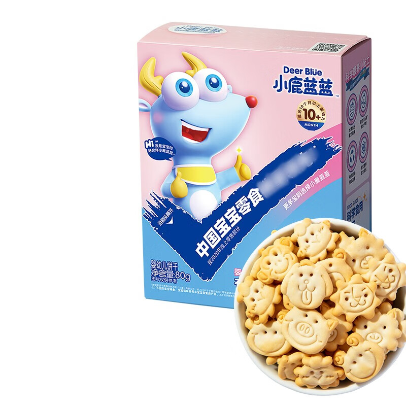 小鹿蓝蓝_有机树莓椰子饼干 婴幼儿饼干10月以上低敏婴标宝宝零食 1盒属于什么档次？