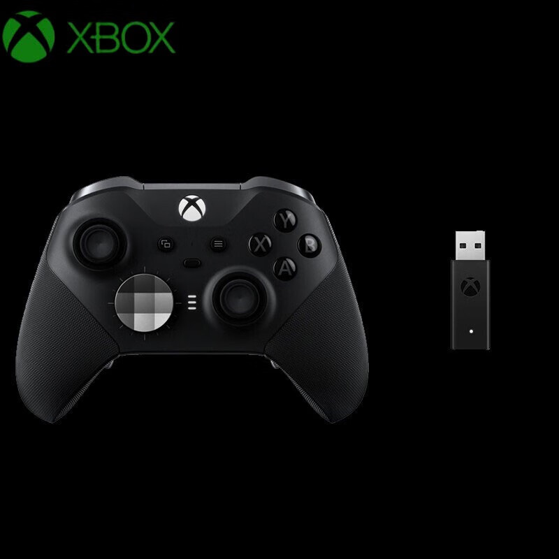 微软（Microsoft） Xbox Elite无线控制器二代精英手柄 steam游戏 电脑游戏手柄 Elite 无线控制器精英2代+win10接收器 【国行原封】
