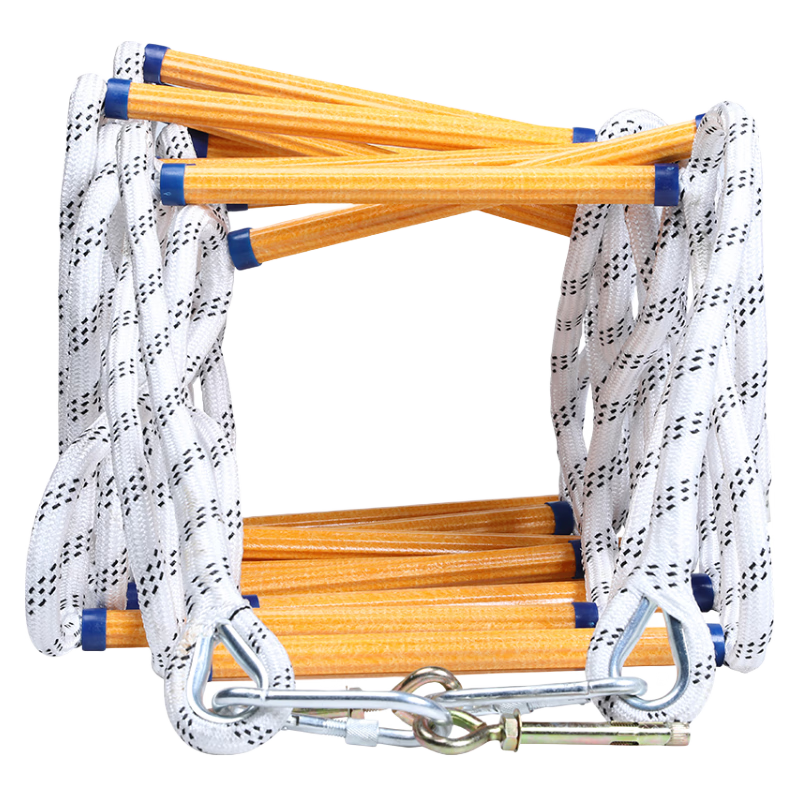 坎乐灾难应急救援高空攀爬绳梯安全带装备软梯子人防战备挂梯吊梯 攀爬软梯 5米