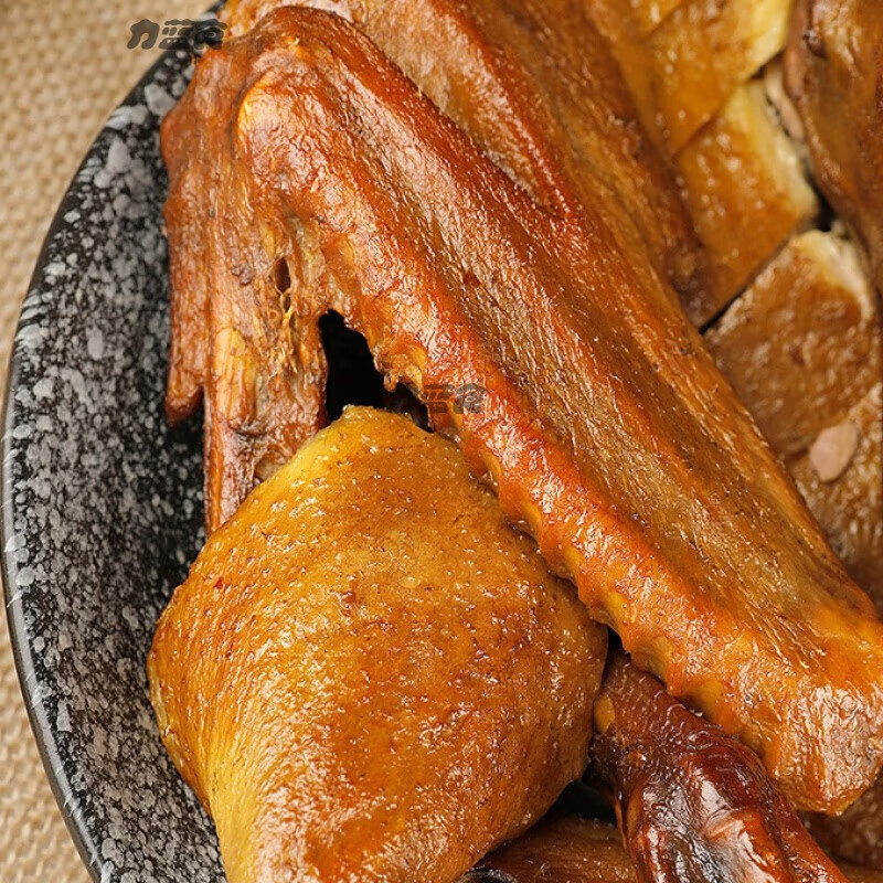 tlxt米雾熏鸭 永泰茶油米熏福建特产 半只切块-带盒真空 不辣永泰熏鸭