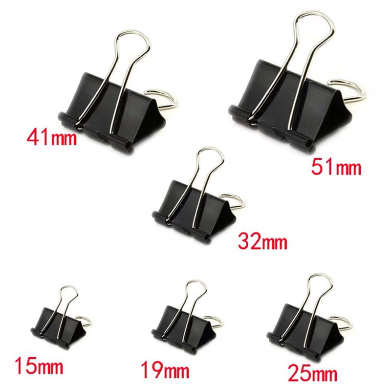 德仕通(dston) 长尾夹黑色金属票据大小号燕尾资料收纳多规格试卷燕尾