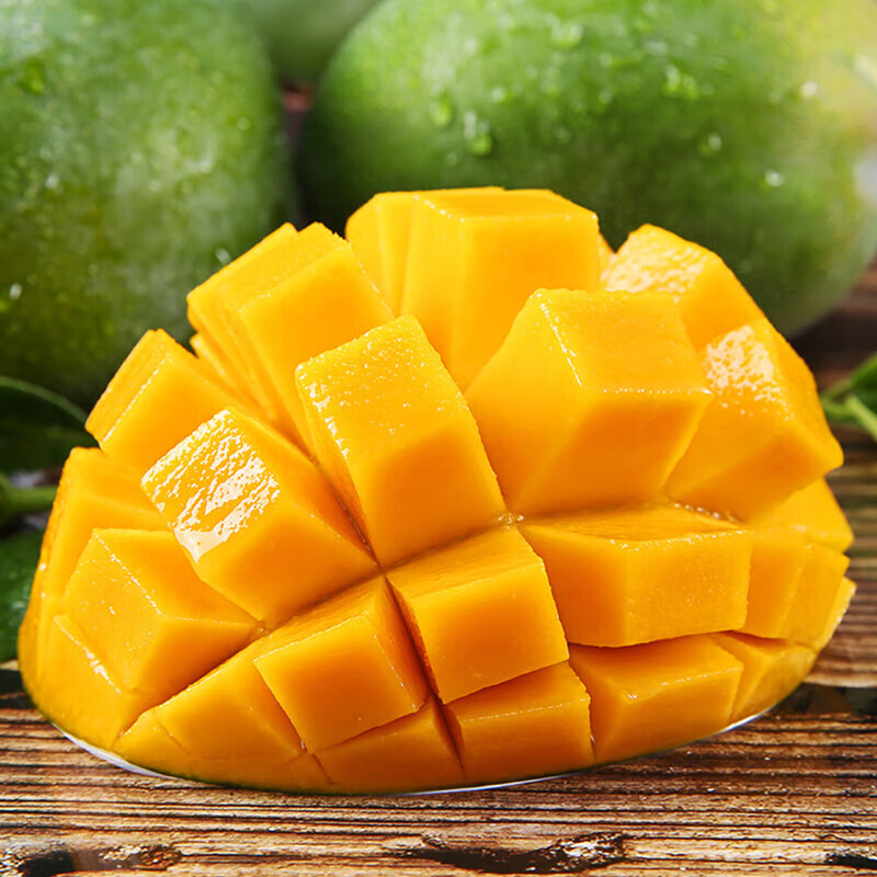 庾丰 海南芒果当季新鲜水果孕妇热带青皮金煌芒果 大青芒现摘 需催熟 5斤(净果4.5斤)甄选果 甄选品质 京鲜直采