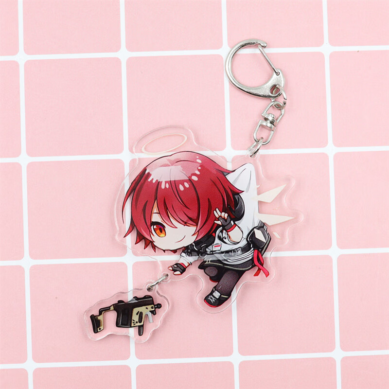 钥匙扣挂件德克萨斯阿米娅拉普兰德动漫双面吊坠挂饰 能天使吊坠款