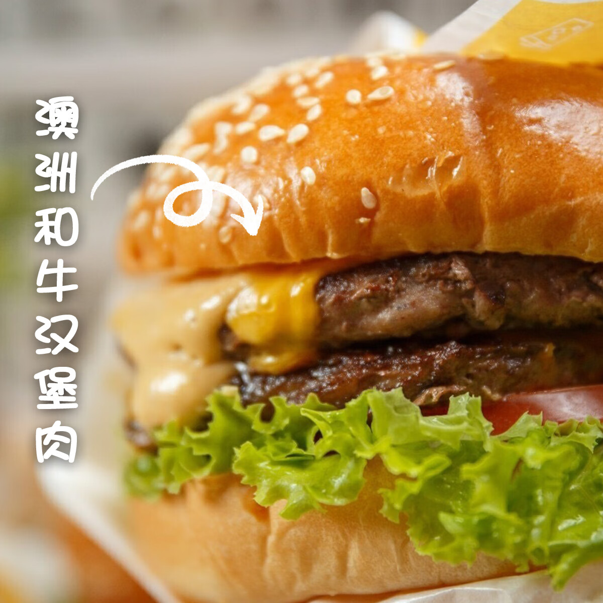 鲜有志牛肉汉堡胚牛肉饼套餐diy汉堡手工制作汉堡子组合套装 汉堡套装