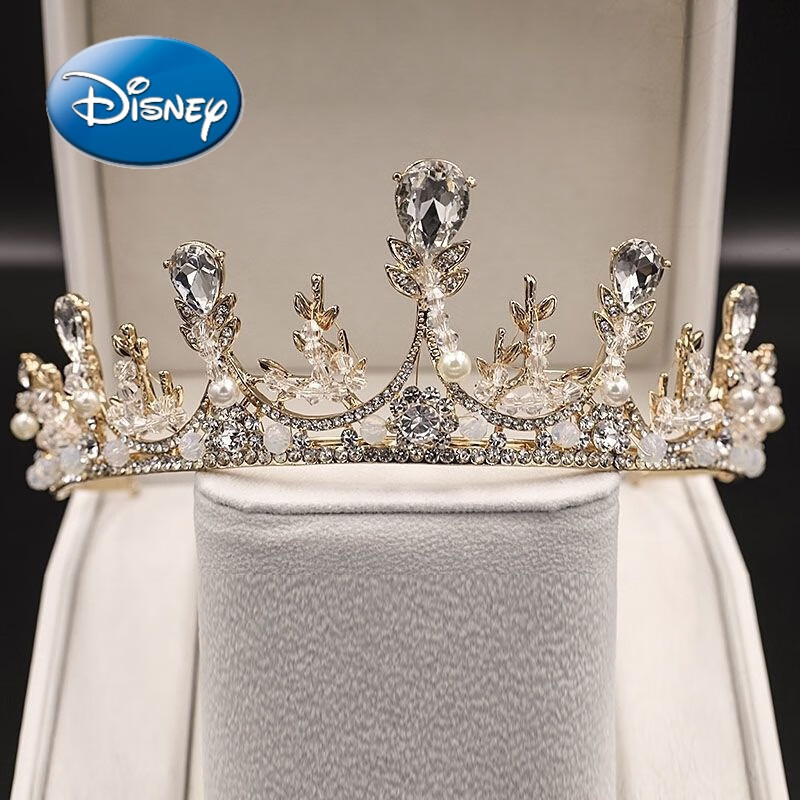迪士尼(disney)皇冠头饰公主儿童发饰小孩王冠水晶发箍生日礼物女童