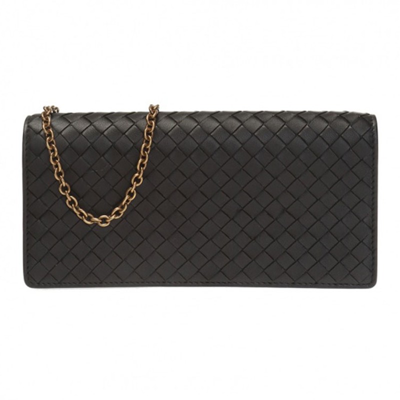 【520礼物】bottega veneta 宝缇嘉 bv 女士经典编织羊皮链条单肩斜