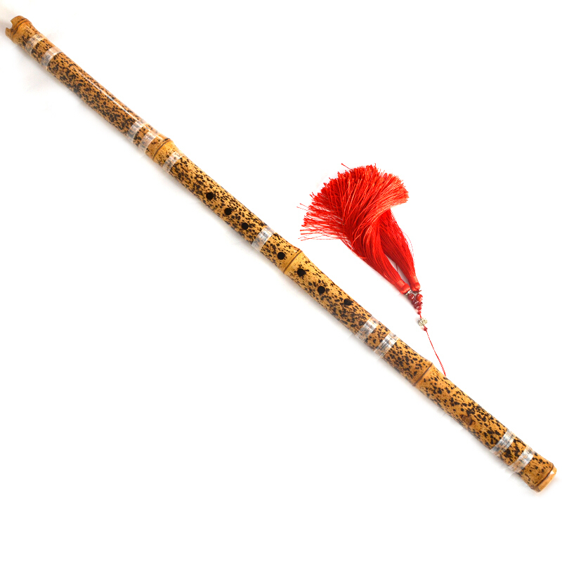 玉屏箫笛 箫专业演奏乐器洞箫湘妃竹芝麻斑优选款 手工舞台通口箫 8孔