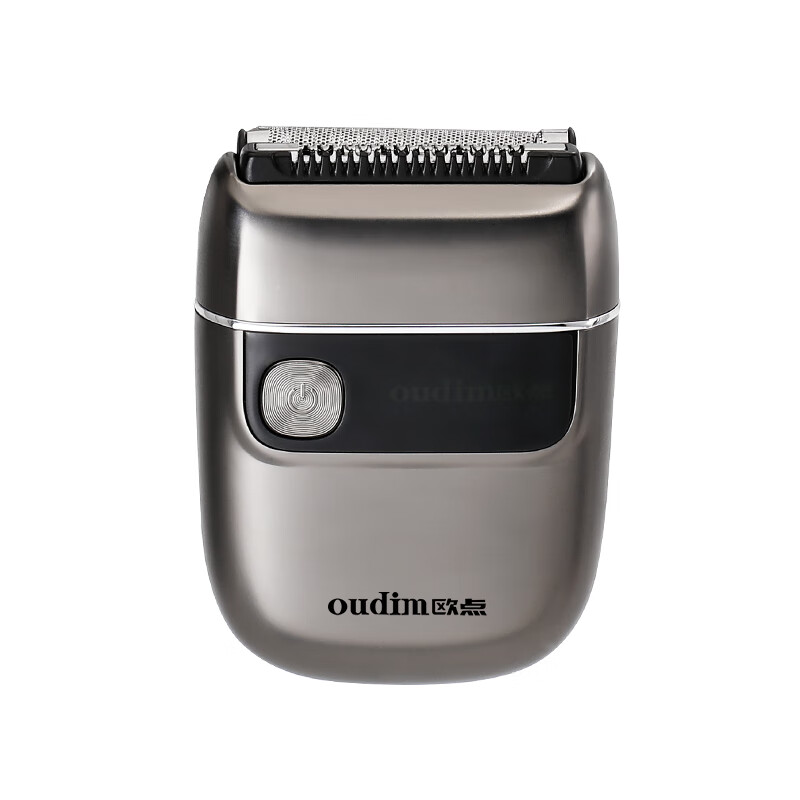 欧点往复式剃须刀迷你便携款男士电动胡须刀全身水洗刮胡刀 金属机身磁吸刀头 礼物男友老公 太空灰|金属机身|磁吸刀头|礼盒装