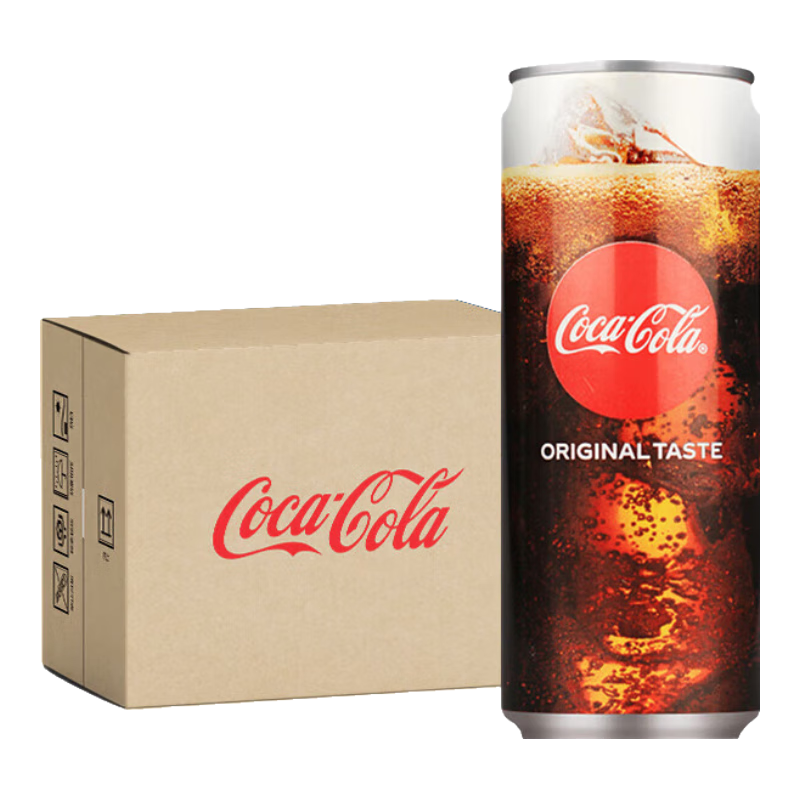 可口可乐（Coca-Cola）日本 款原味碳酸饮料250ml*30罐整箱