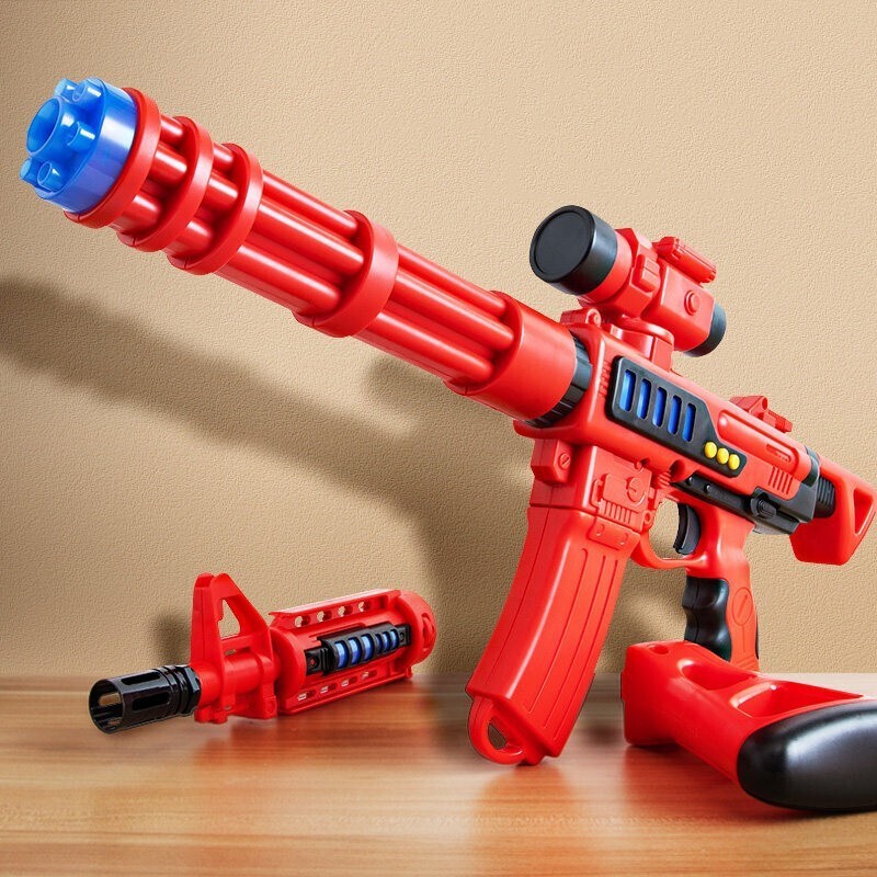 儿童磁力玩具枪声光AK47磁力拼装枪玩具 36种组合DIY拼装拆卸电动玩具枪男女孩生日玩具 36合一拼装磁力枪AK2286