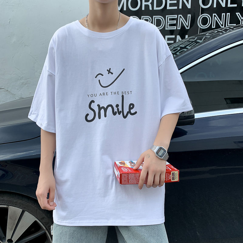 棉质短袖t恤男半袖ins上衣学生男生潮流百搭帅气夏季男装衣服 t701