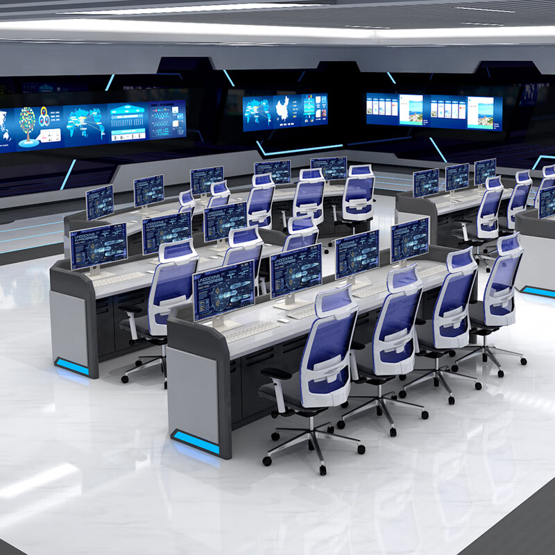 睿思峻博指挥中心控制台 定制弧形指挥数据中心实验室控制台调度台
