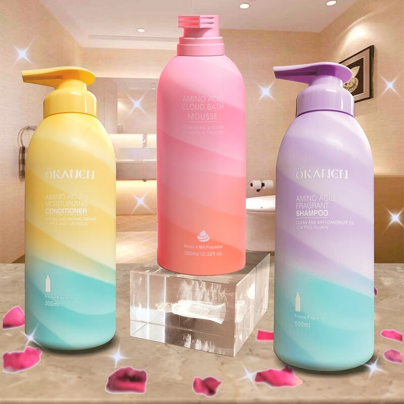 欧嘉莱尼(okanen)欧嘉莱尼 氨基酸洗发水慕斯沐浴露护发素套装留香