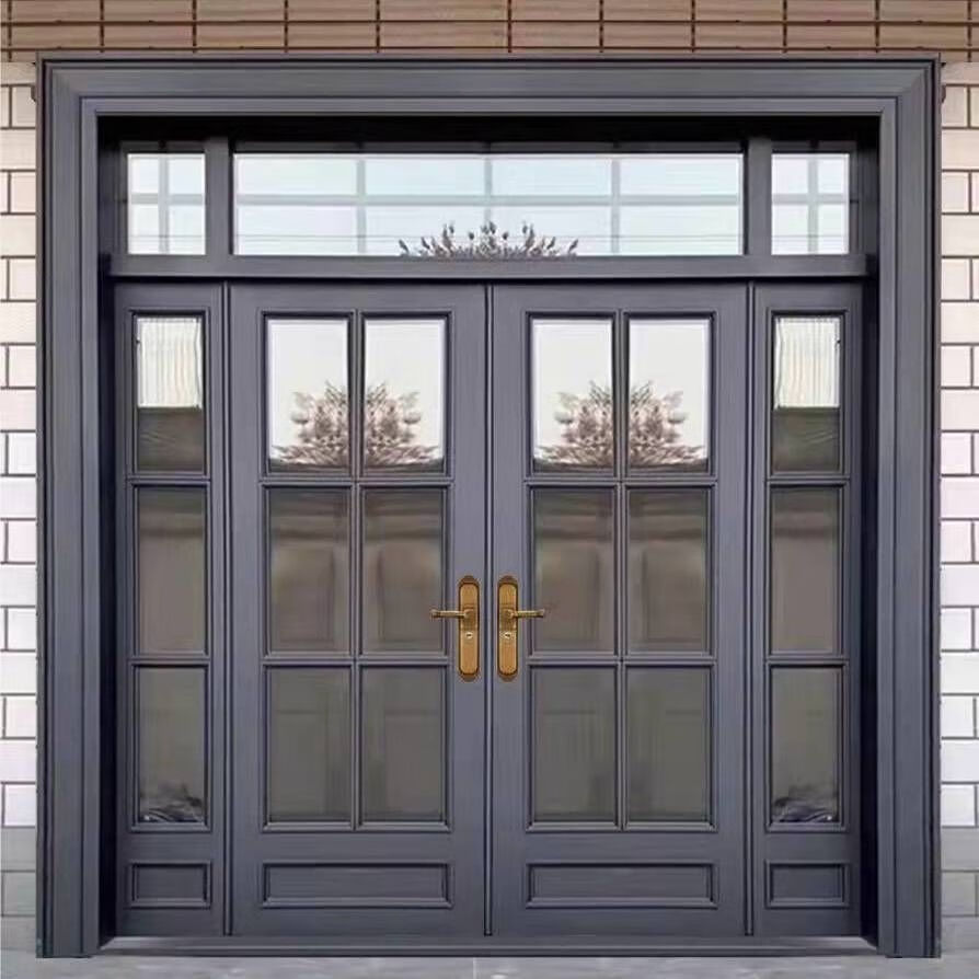 德骊嘉别墅大门新款玻璃门农村自建房双开门四开门进户门入户门定制门