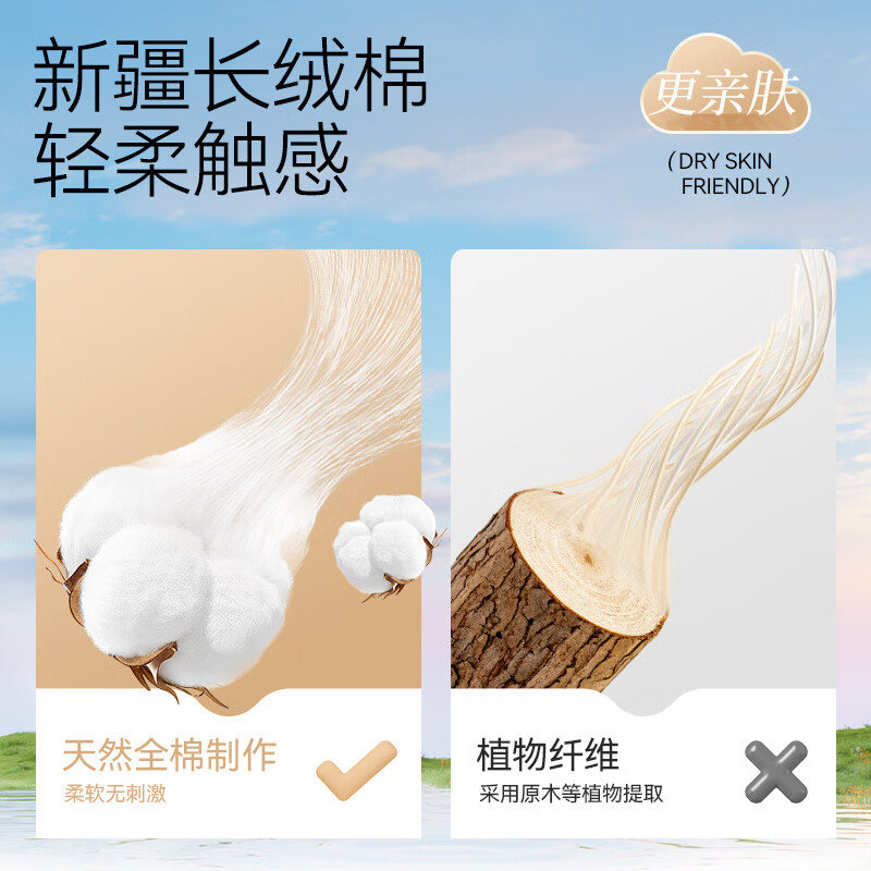 棉柔世家(FulCotton) 一次性洗脸巾珍珠纹宝宝柔巾加厚母婴差旅专用干湿两用棉柔巾 国风经典100%纯棉平纹80抽6包