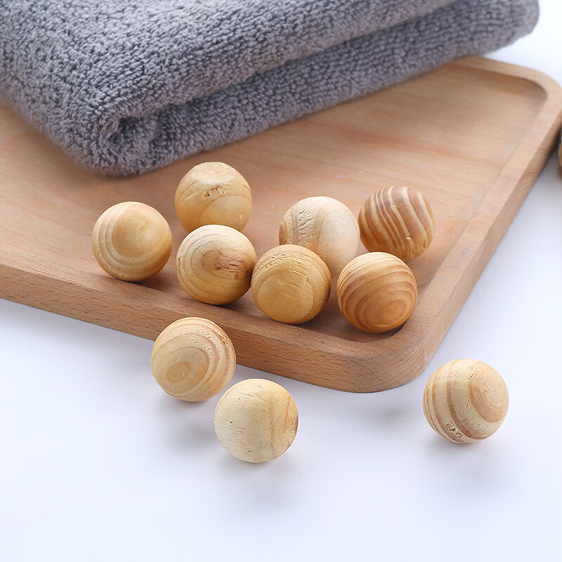 芈硕香樟木条衣柜防虫防蛀衣服除味樟木球替代樟脑丸 5粒装