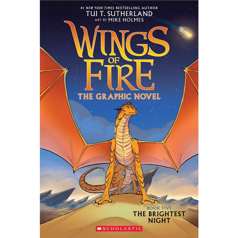 英文原版图像小说 火翼飞龙5 屠龙蛇的生死之战 Wings of Fire: The Brightest Night: A Graphic Novel 儿童