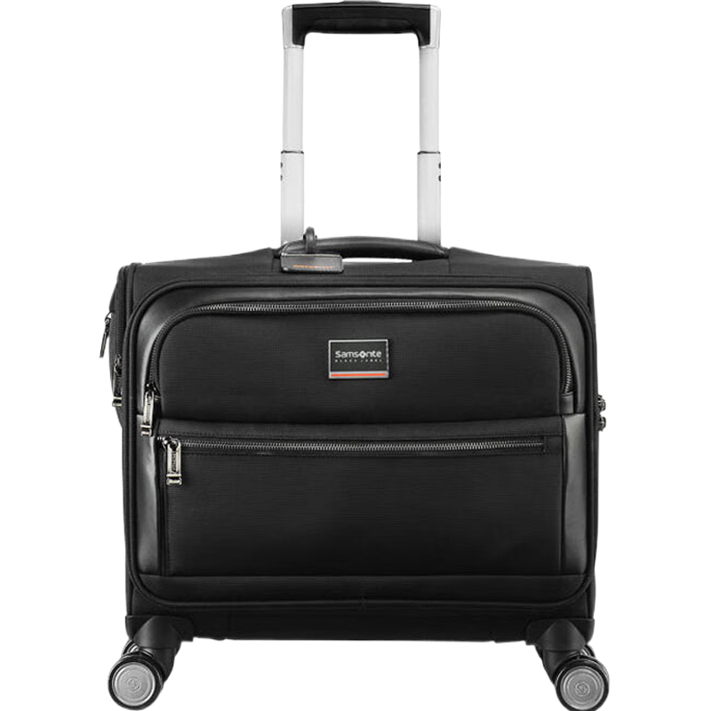 新秀麗（Samsonite）行李箱16英寸拉桿箱總裁系列高端商務(wù)旅行箱包HO0黑色登機箱