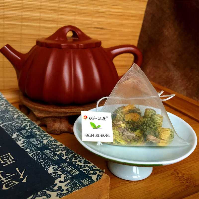玖和健康槐斛双花饮槐米菊花荷叶决明子桑叶茶压高降下压喝的养生茶
