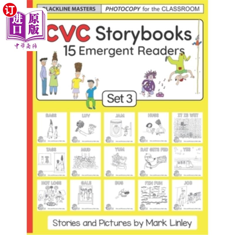 海外直订cvc storybooks: set 3: teacher edition cvc故事书:第三集