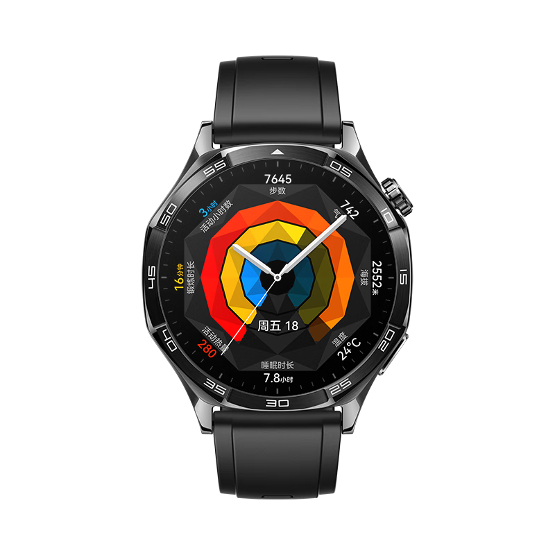 【95成新】华为（HUAWEI）WATCHGT5幻夜黑46mm华为智能手表情绪健康助手玄玑感知系统运动涂鸦睡眠监测GT4升级