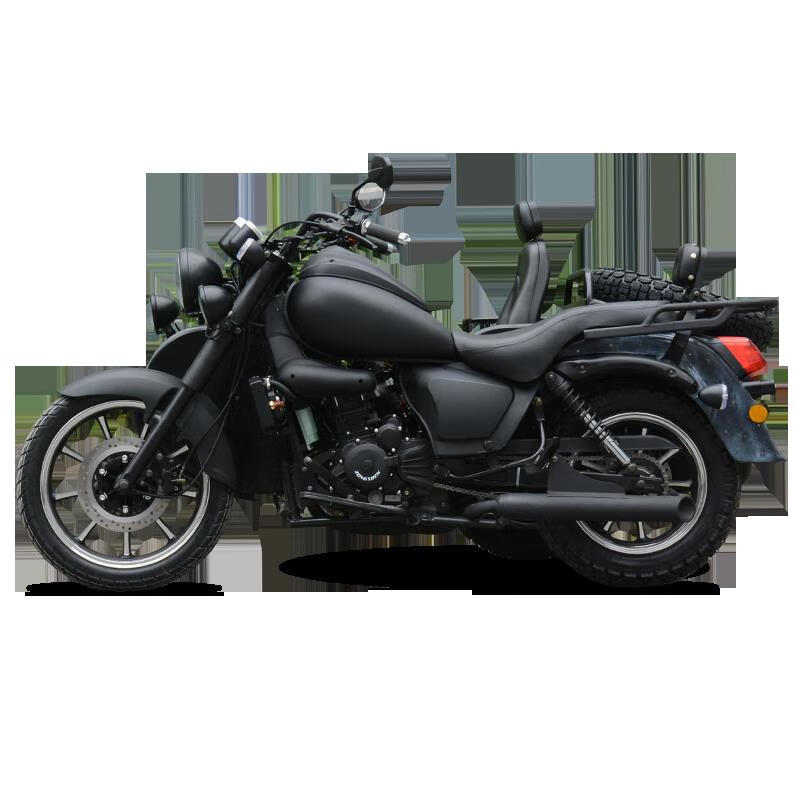 新款300cc水冷偏三轮摩托车侧三轮侉子边三轮挎斗燃油国四可上牌 磨砂