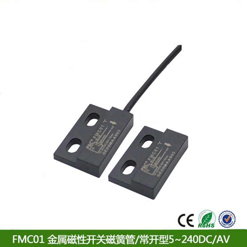 嘉准传感器f26c门磁开关fmc01磁簧管金属磁性开关5-240dc2fav常开型