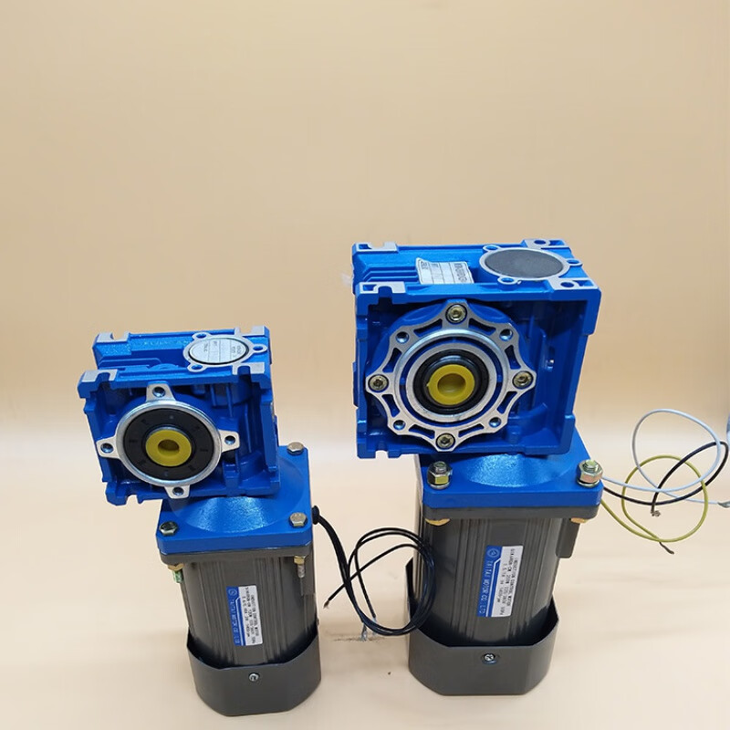 单相220v可调速电机蜗轮蜗杆减速机40w~400w中空直角小型三相380v