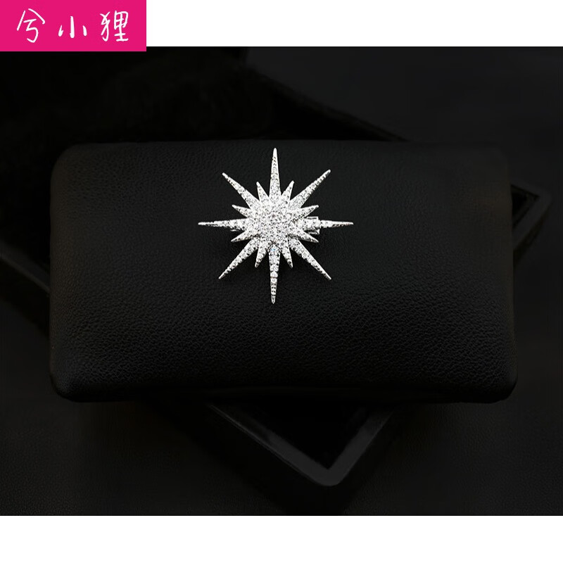 兮小狸 八芒星胸针衣服装饰品西装简约别针配饰百搭创意胸花 主图色