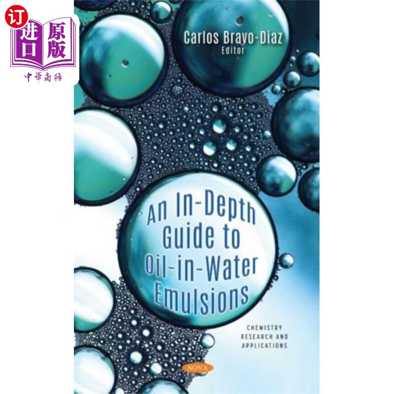 海外直订in-depth guide to oil-in-water emulsions 深入指南的水包