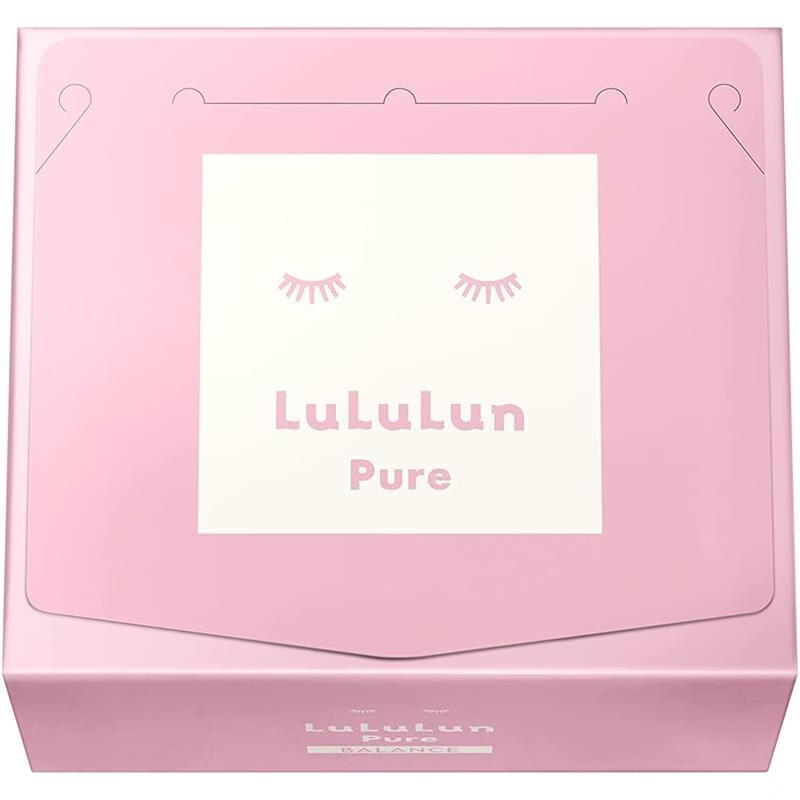 lululun【日本直邮】lululun k老面膜Over45熟龄肌保湿型美白型 纯粉小粉盒 平衡补水面膜36片