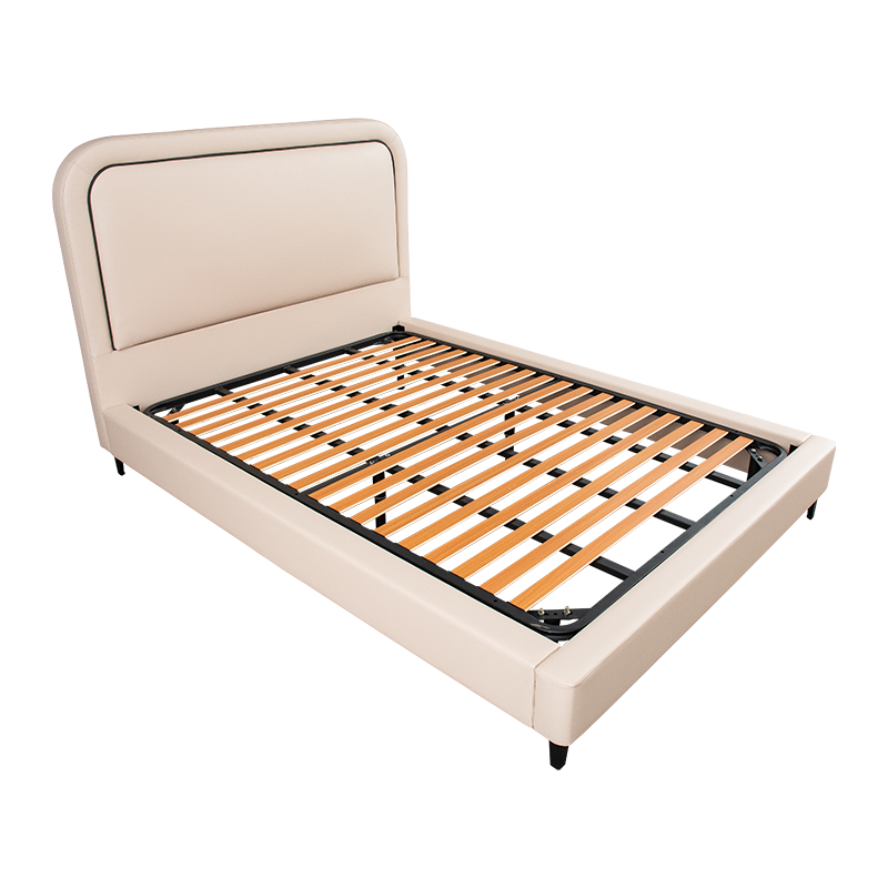 梦百合（Mlily） 梦百合皮床男童女童卧室床黄牛皮全包软床现代卧室简约风1.5m皮床童林秘语 150*200cm