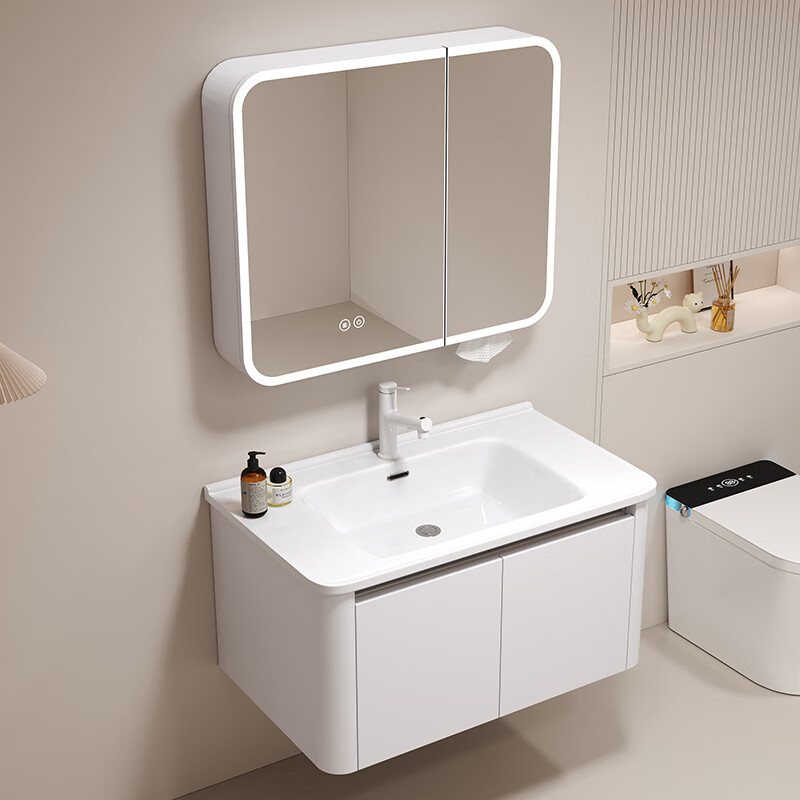 箭牌2024新款铝蜂窝圆角浴室柜洗手盆柜组合卫生间陶瓷一体洗漱洗脸盆