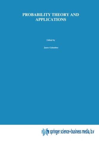 预订 Probability Theory and Applications