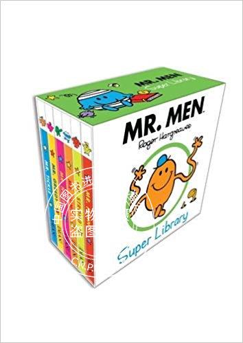 现货 奇先生超*图书馆6本套装 英文原版 mr men board book