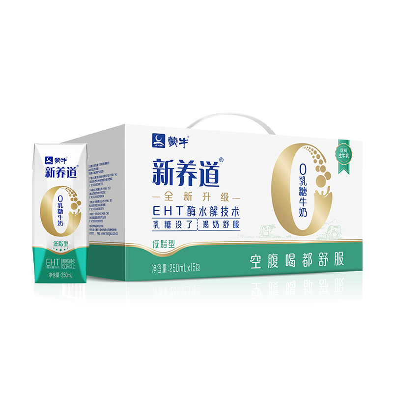 【蒙牛】新养道零乳糖低脂牛奶价格走势,京东销售数据分析