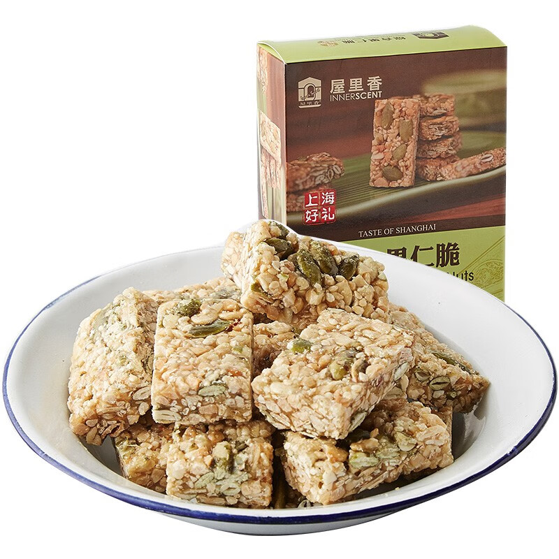 屋里香 综合果仁脆240g上海传统特产糕点点心饼干网红休闲零食食品