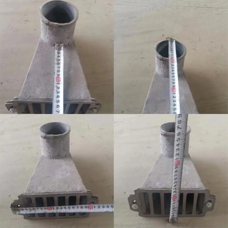 勋狸粑铸铁侧排雨水斗87型侧入式女儿墙雨水口圆口方口侧排地漏穿墙