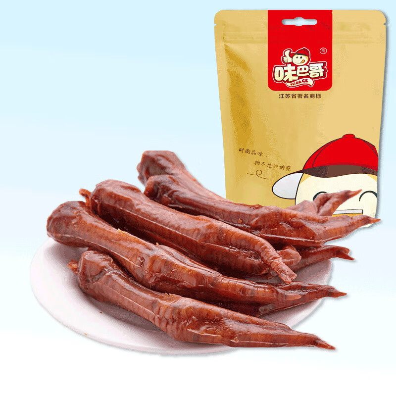烤鸡爪凤爪鸡爪子奥尔良卤味鸡脚180g卤味凤爪网红特产零食 卤味凤爪